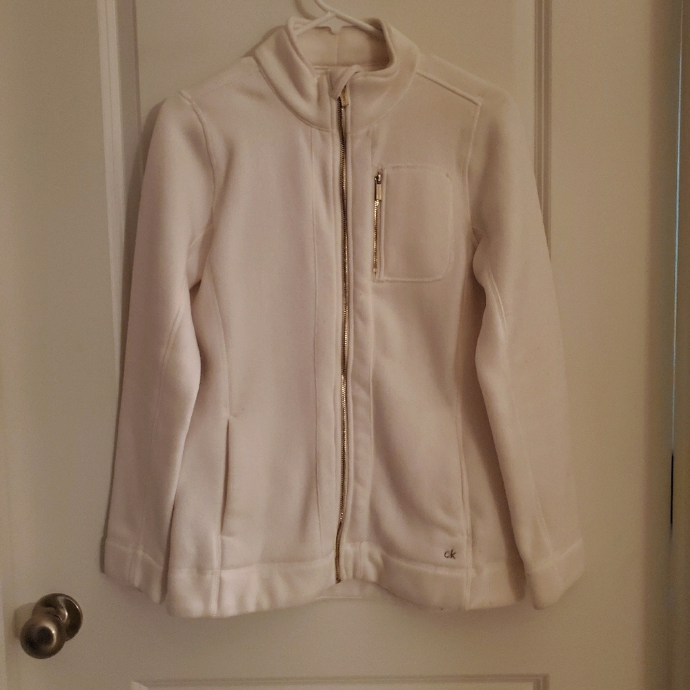 Calvin Klein Winter White Sweater Coat